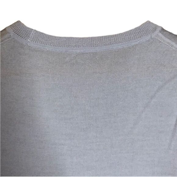 J. Crew 100%‎ Merino Wool Sweater in Faded Peri Blue | Soft Tie-Side Knit - Picture 10 of 11